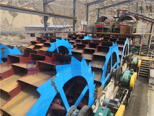 礦山石粉洗沙線配置、環保生產現場