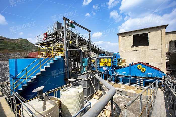 重慶機制砂項目現(xiàn)場,隆中重工EPC項目新高度